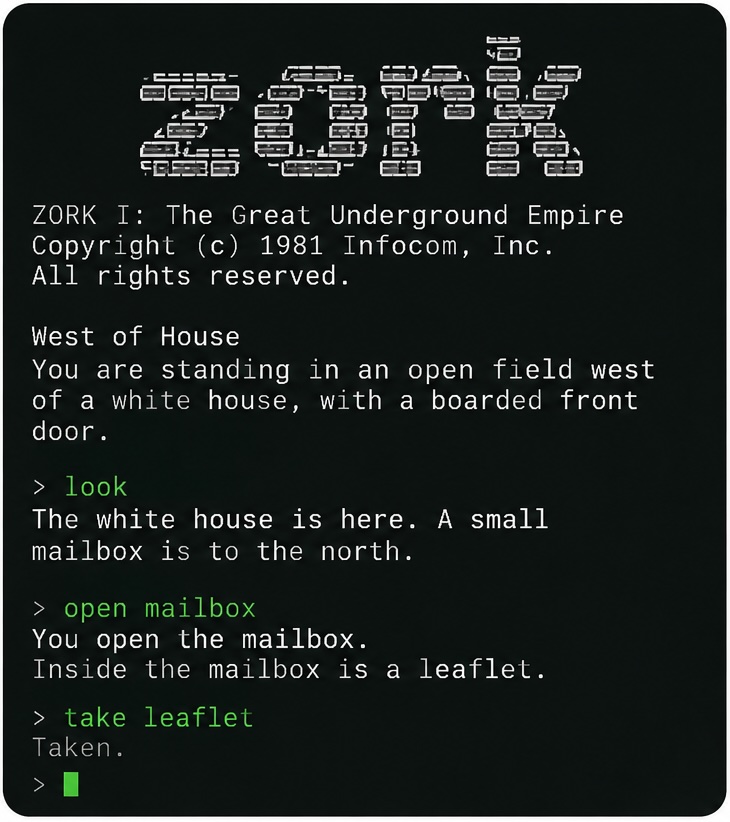 Text-based adventure games